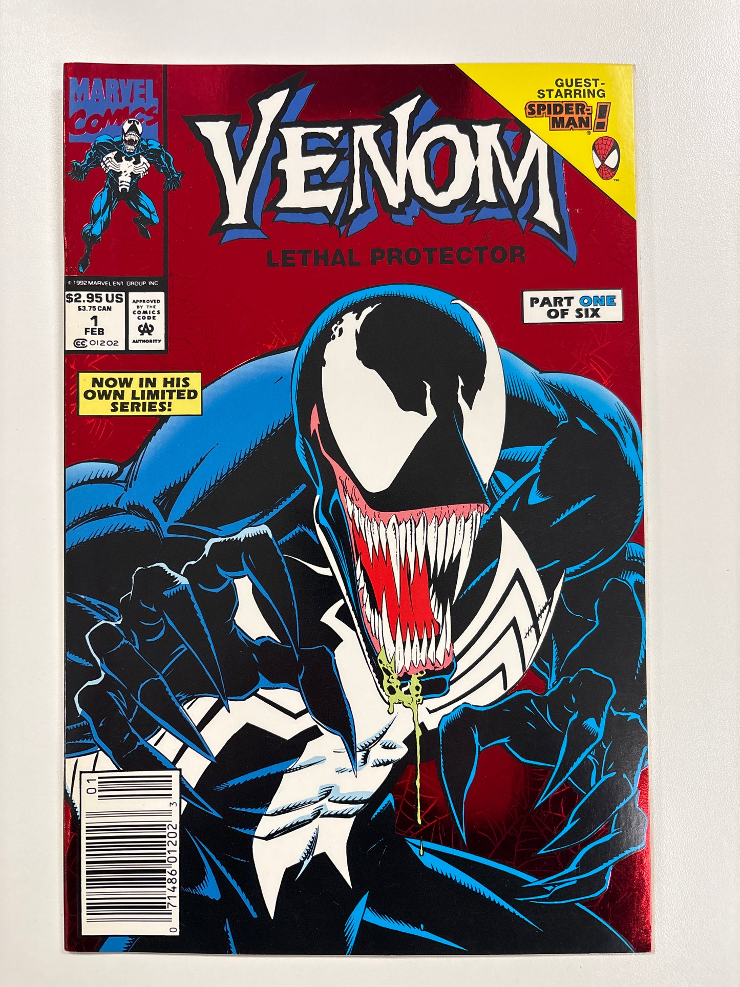 Venom Lethal Protector #1 Newsstand Red Foil (High Grade)