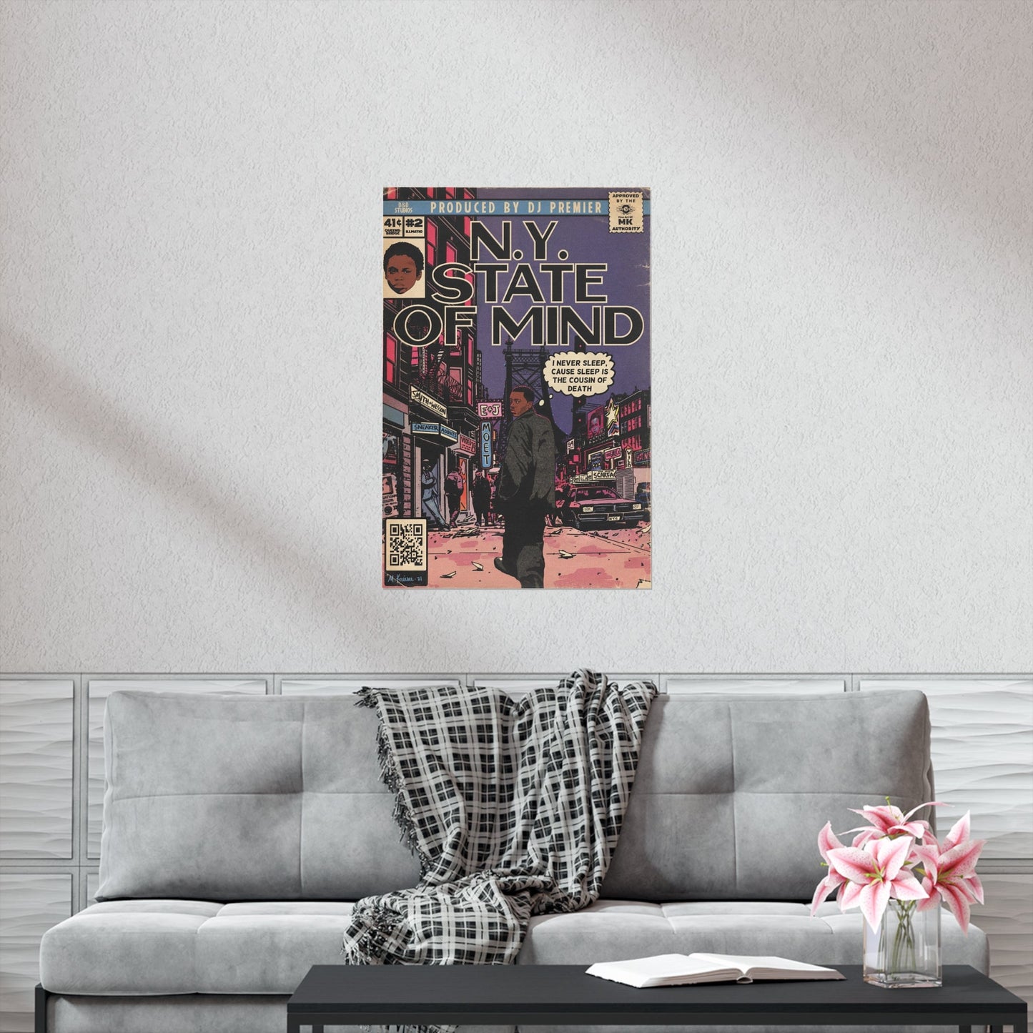 Nas - NY State Of Mind - Vertical Matte Poster