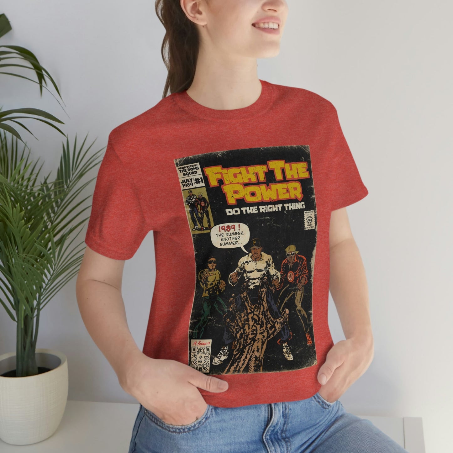 Public Enemy - Fight The Power -  Unisex Jersey Short Sleeve Tee