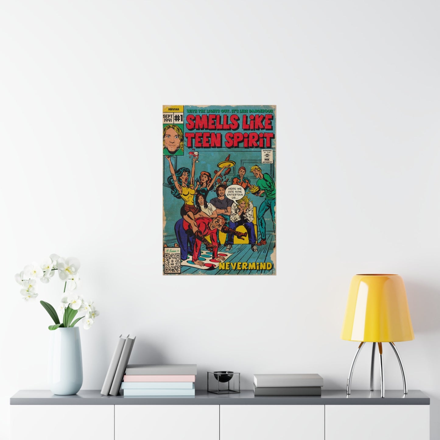 Nirvana - Smells Like Teen Spirit -  Vertical Matte Poster