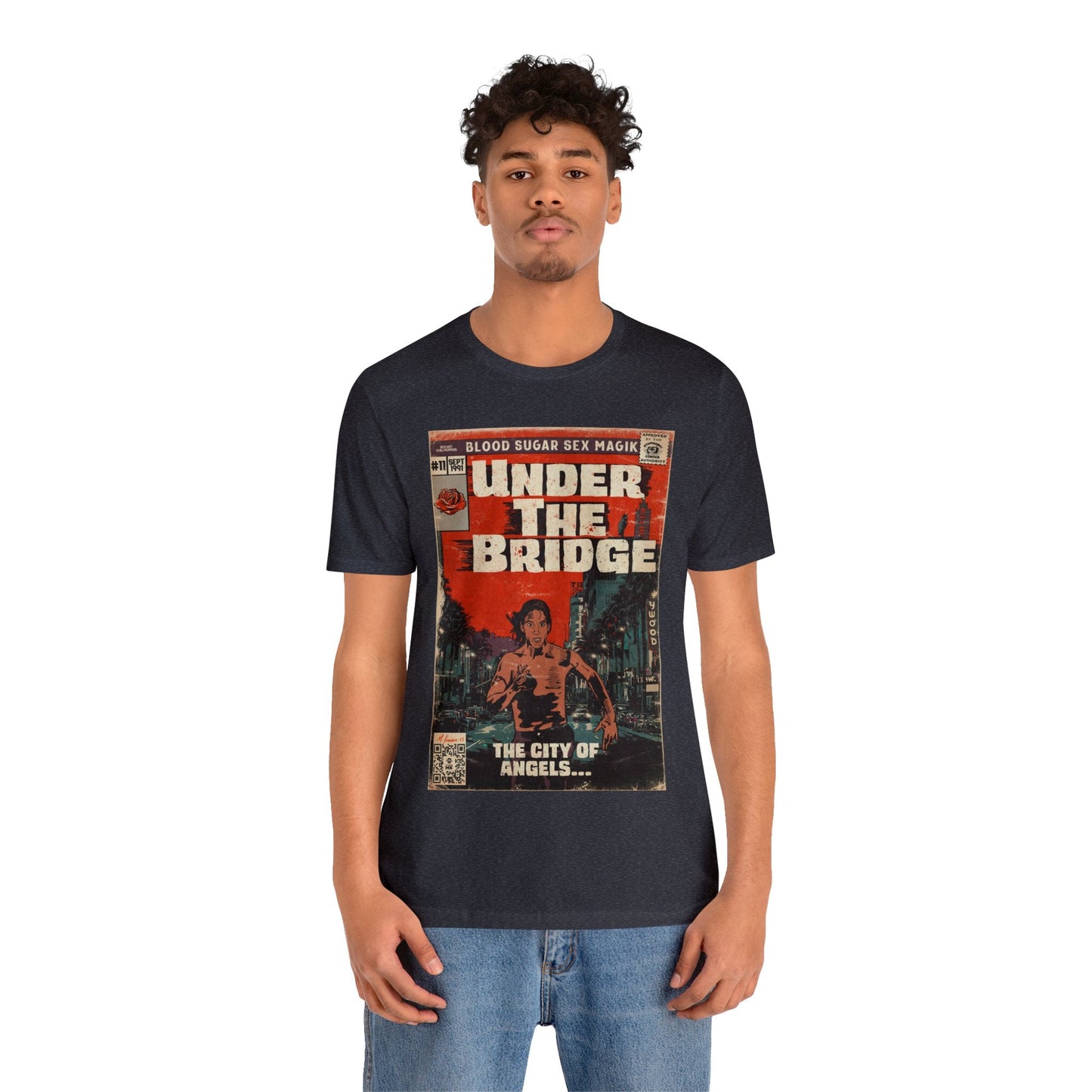 Red Hot Chili Peppers- Under The Bridge - Unisex Jersey Short Sleeve Tee