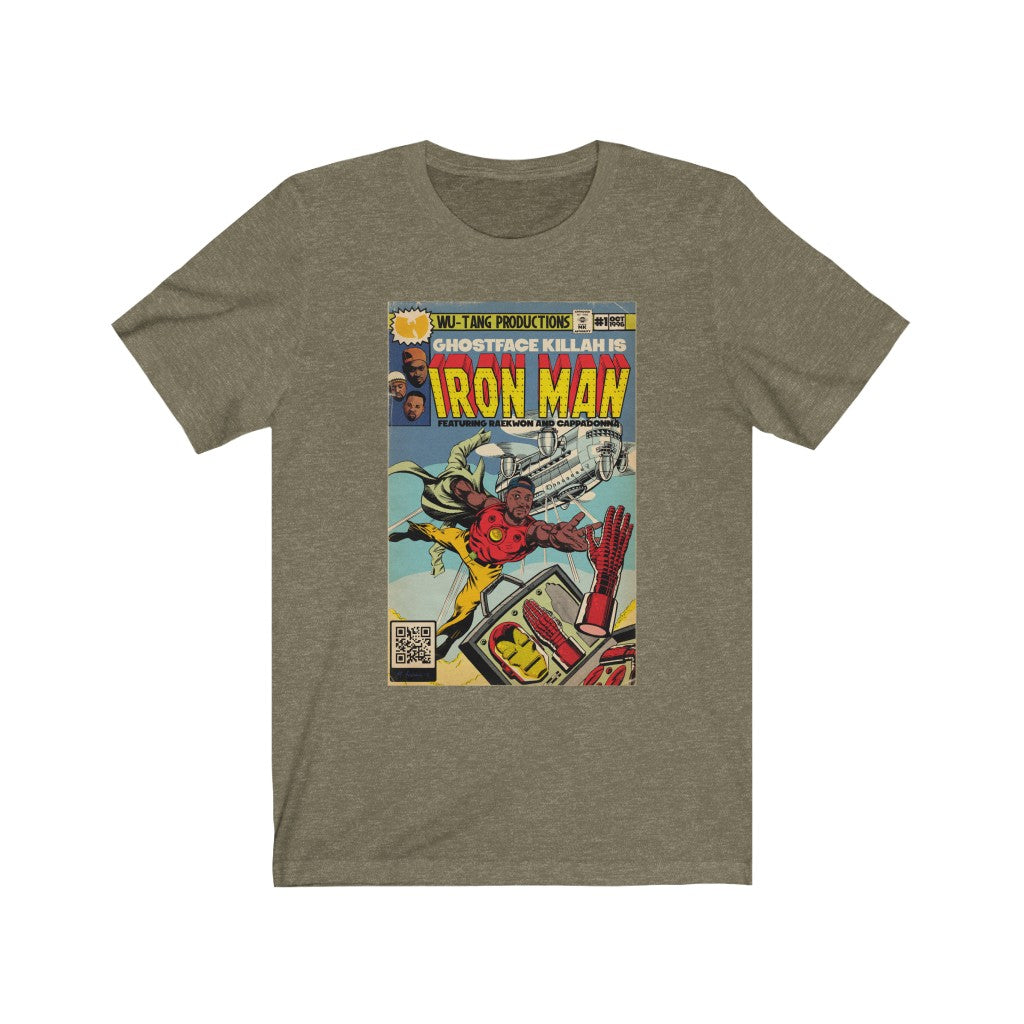 Ghostface Killah - Iron Man - Hip Hop Comic - Wu-Tang - Unisex Jersey Short Sleeve Tee