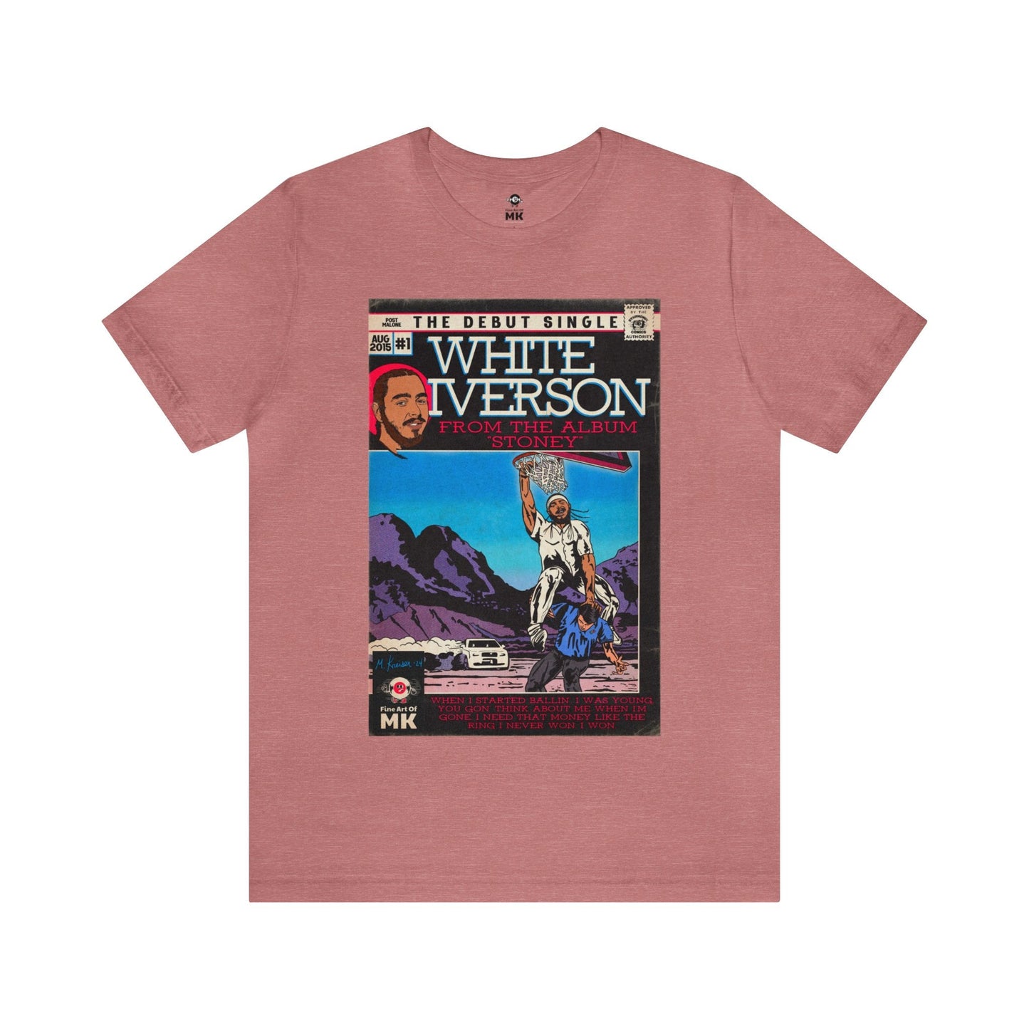 Post Malone - White Iverson -  Unisex Jersey Short Sleeve Tee