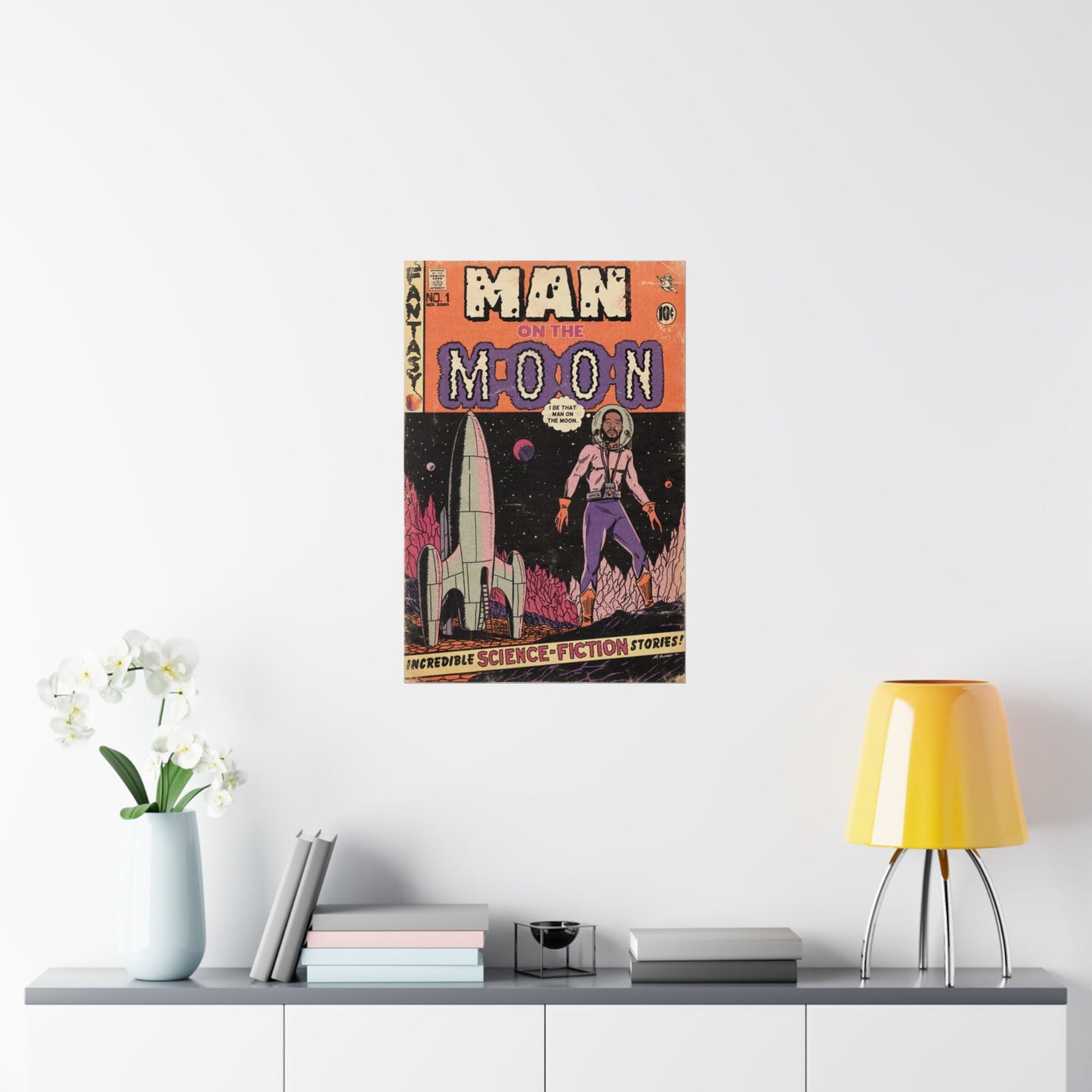 Kid Cudi - Man On The Moon - Vertical Matte Poster