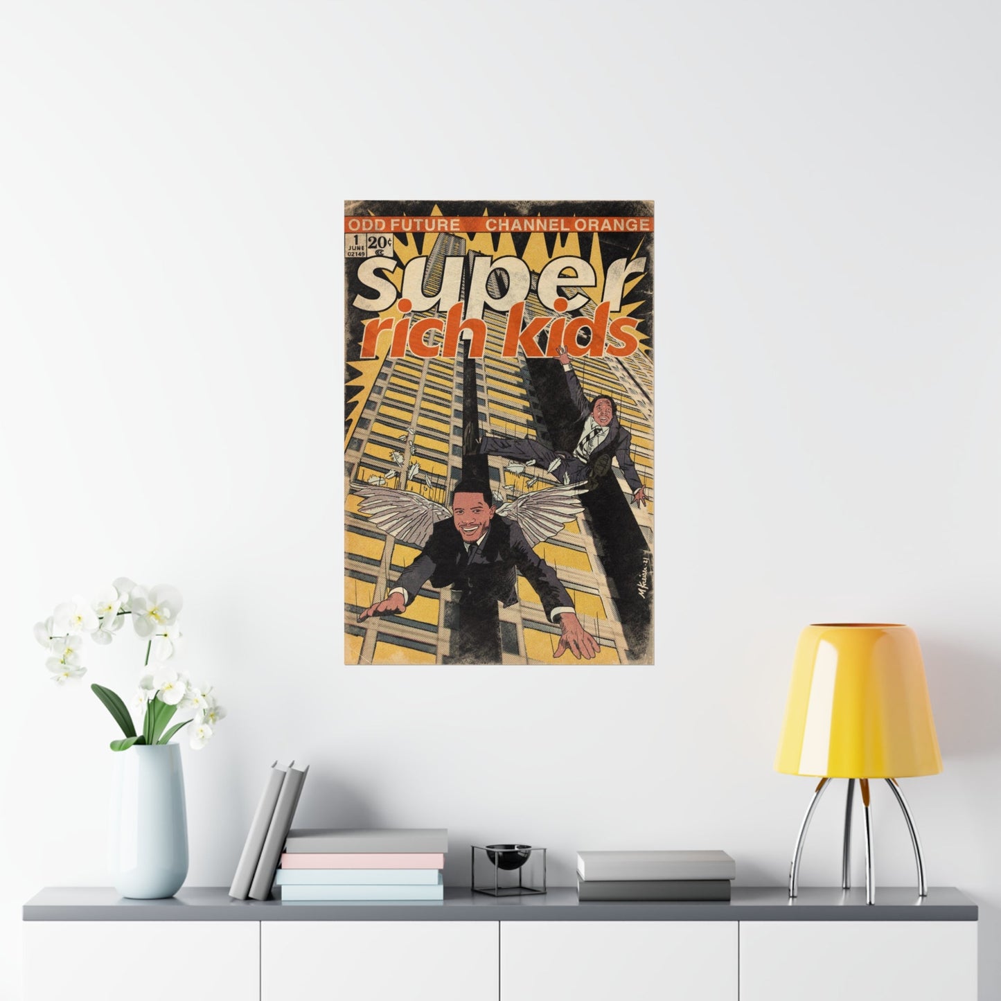 Frank Ocean & Earl Sweatshirt- Super Rich Kids - Vertical Matte Poster