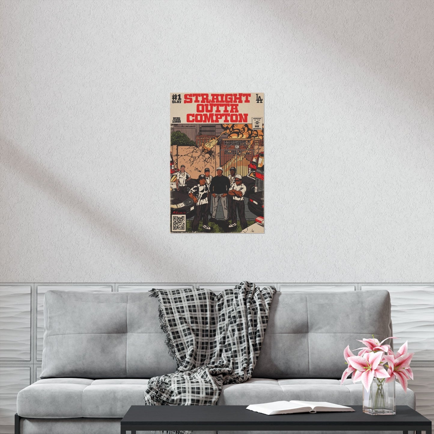 NWA - Straight Outta Compton - Vertical Matte Poster