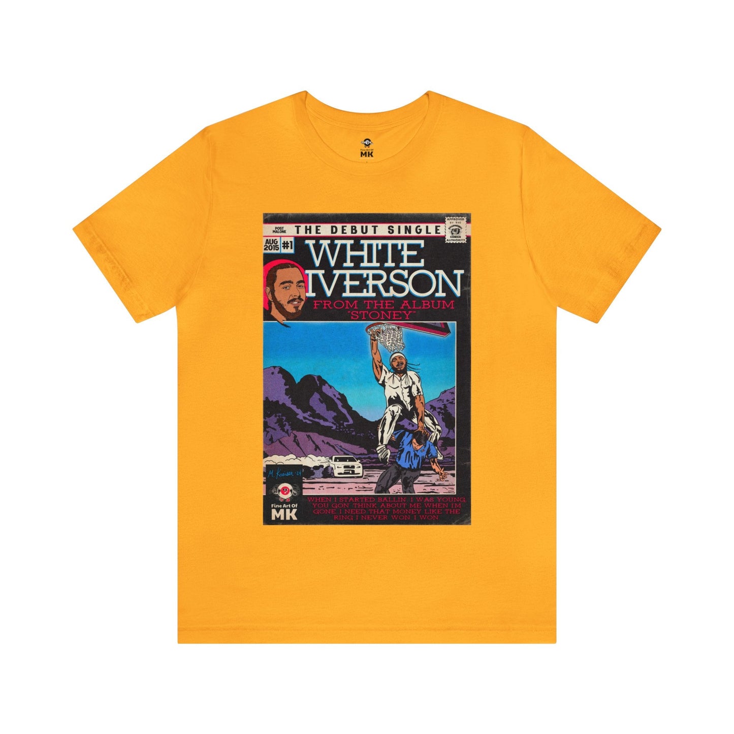 Post Malone - White Iverson -  Unisex Jersey Short Sleeve Tee