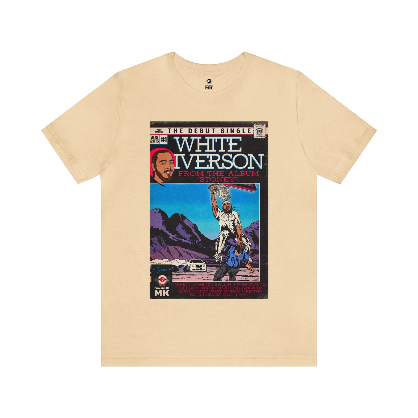 Post Malone - White Iverson -  Unisex Jersey Short Sleeve Tee