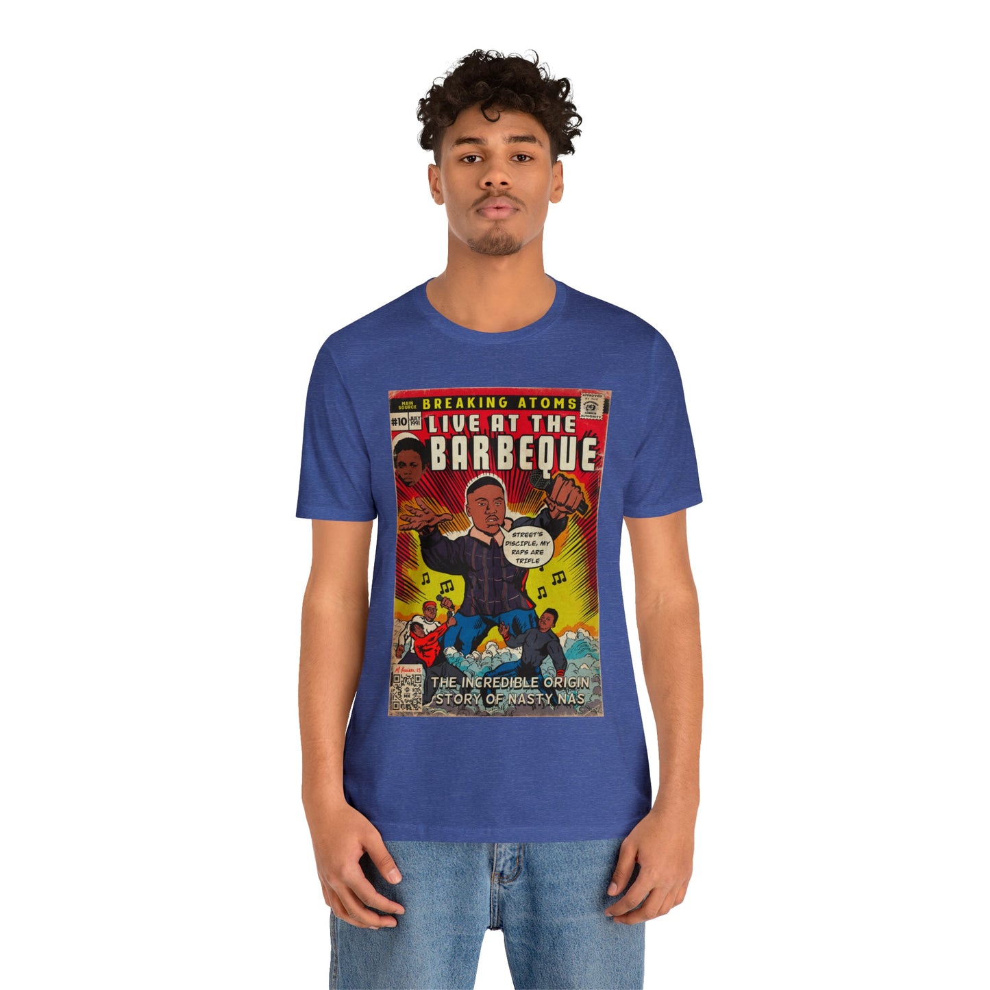 Main Source & Nas - Live at the Barbeque - Unisex Jersey Short Sleeve Tee