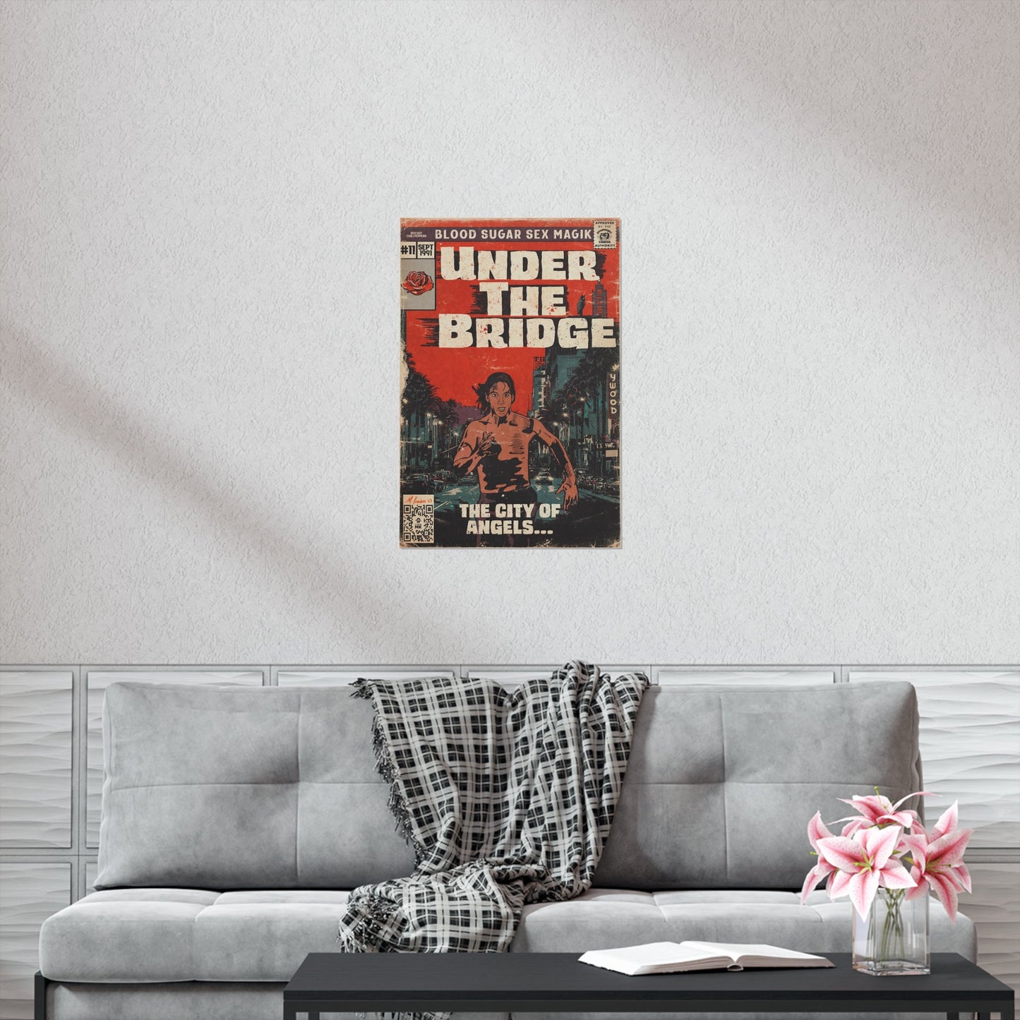 Red Hot Chili Peppers- Under The Bridge - Vertical Matte Poster