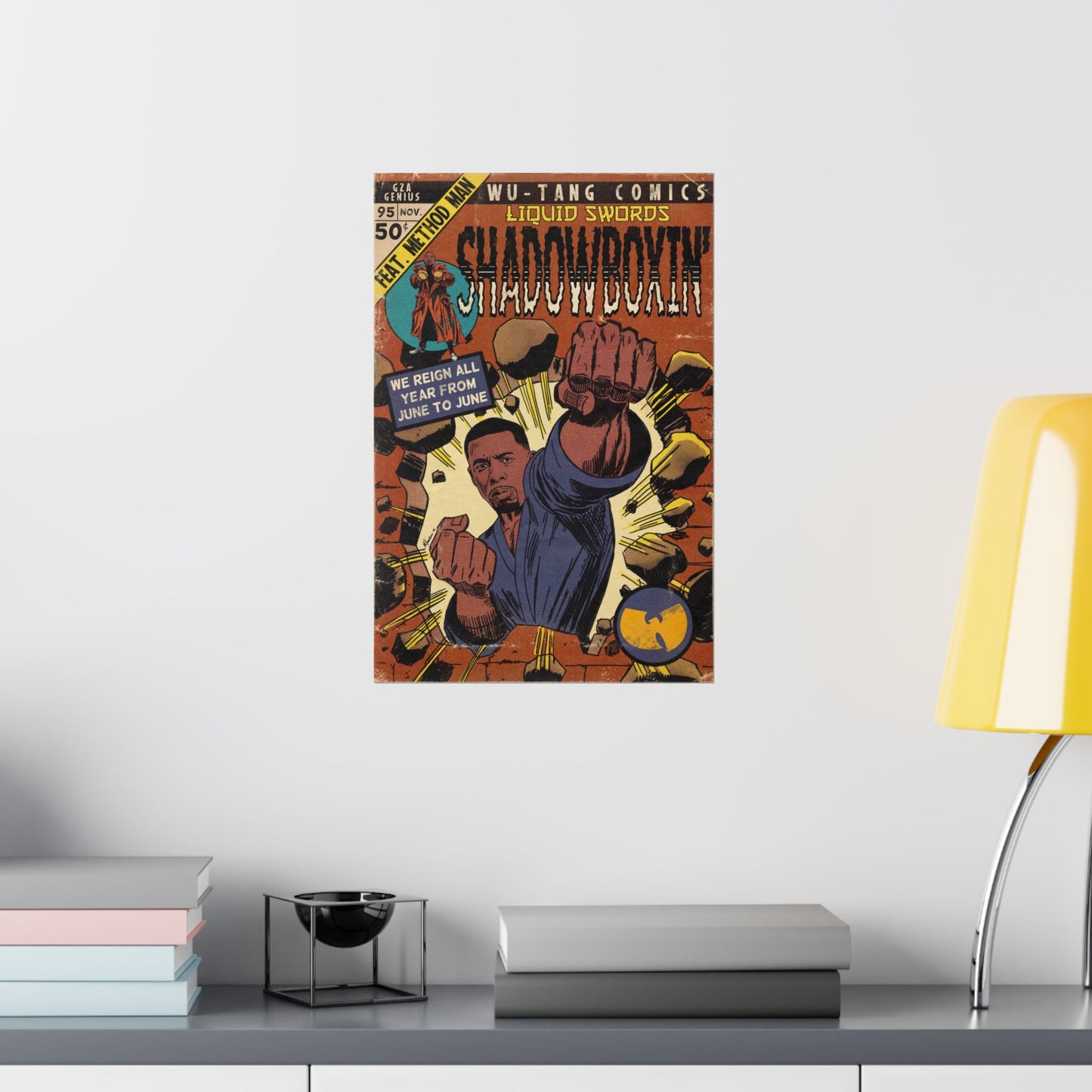 GZA/Genius- Shadowboxin - Method Man - Wu-Tang -Vertical Matte Poster