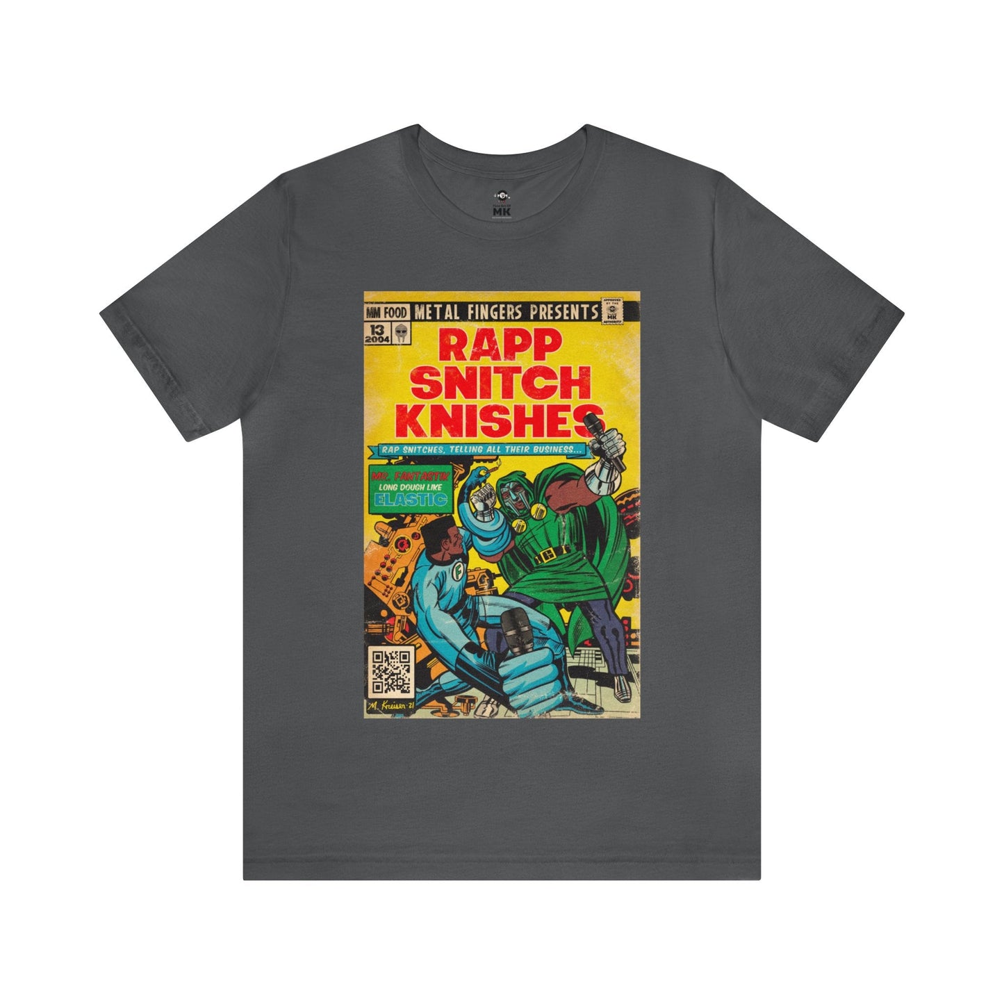 MF DOOM - Rap Snitch Knishes Comic Book Art - Unisex Jersey Short Sleeve Tee