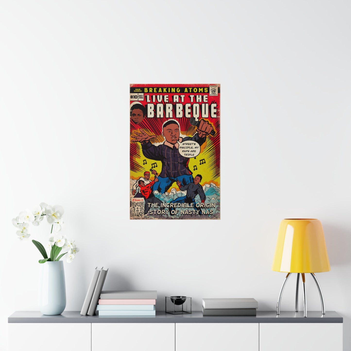 Main Source & Nas - Live at the Barbeque - Premium Matte Vertical Posters