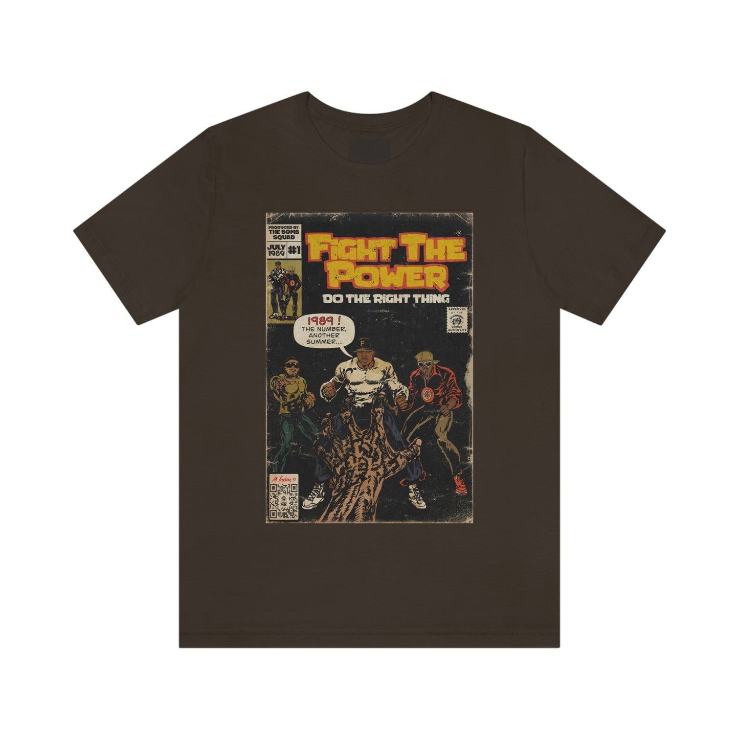 Public Enemy - Fight The Power -  Unisex Jersey Short Sleeve Tee