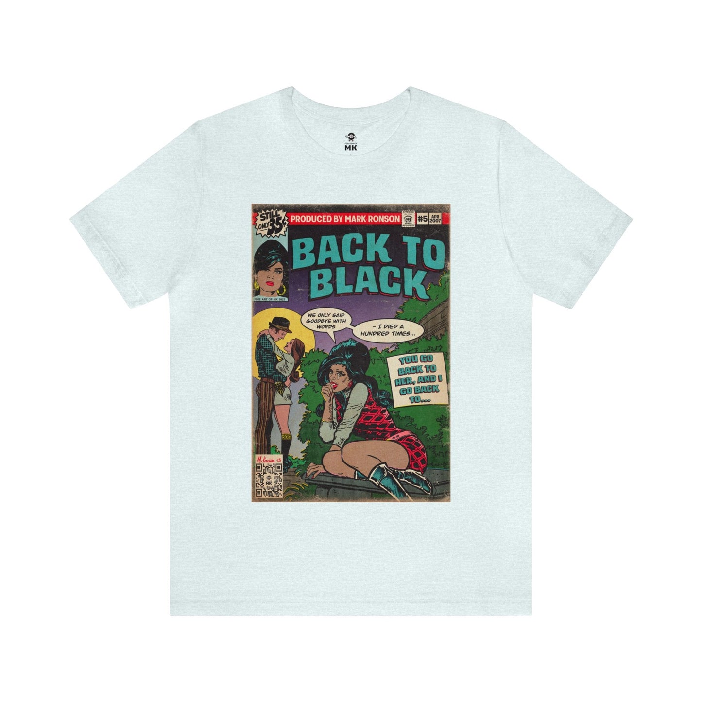 Amy Winehouse - Back to Black - Unisex Jersey Short Sleeve Tee