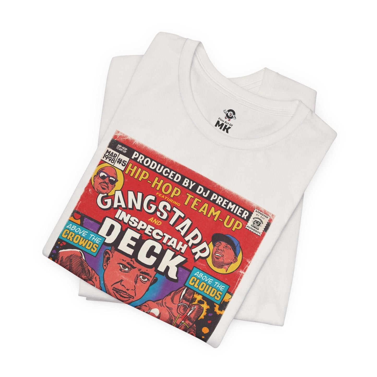 Gang Starr & Inspectah Deck - Above The Clouds - Unisex Jersey Short Sleeve Tee