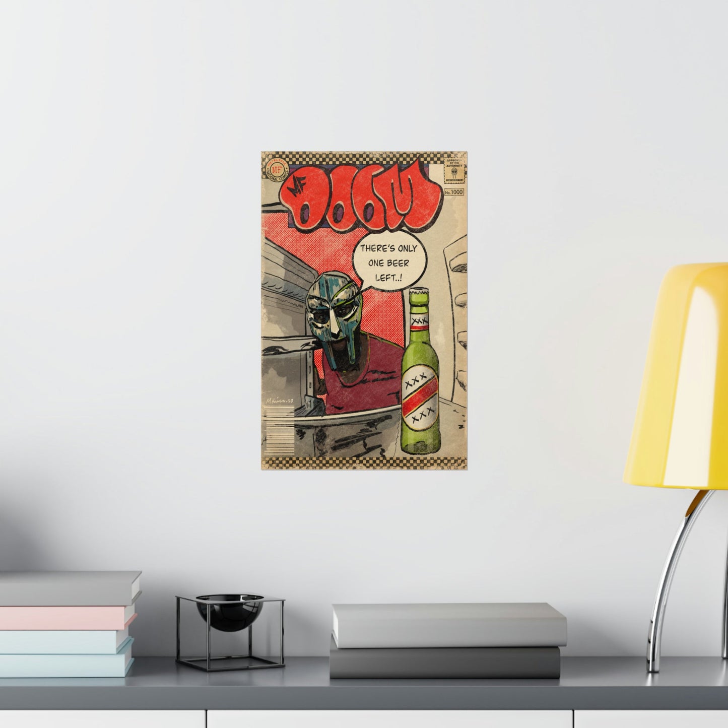 MF DOOM - One Beer - Vertical Matte Poster