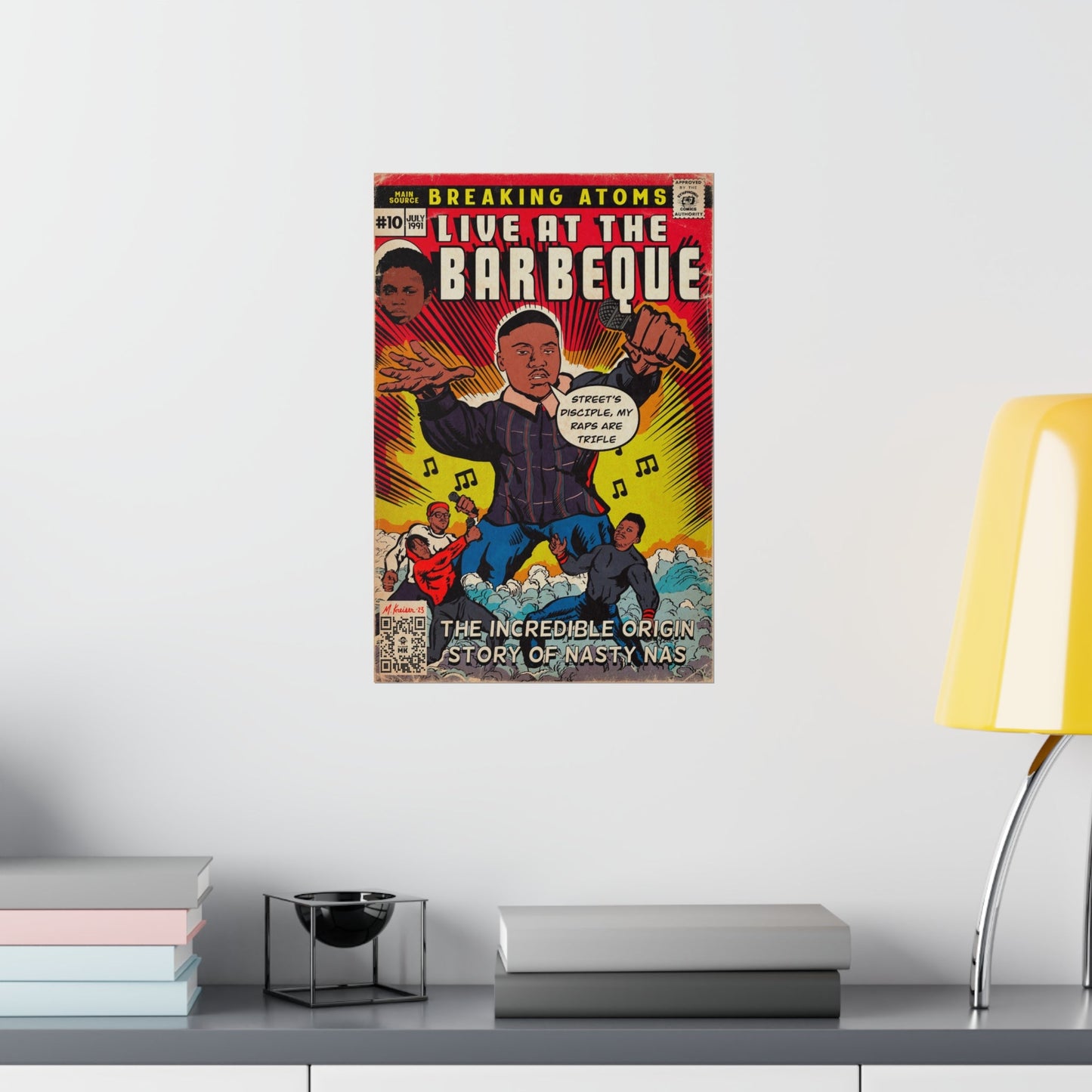 Main Source & Nas - Live at the Barbeque - Premium Matte Vertical Posters