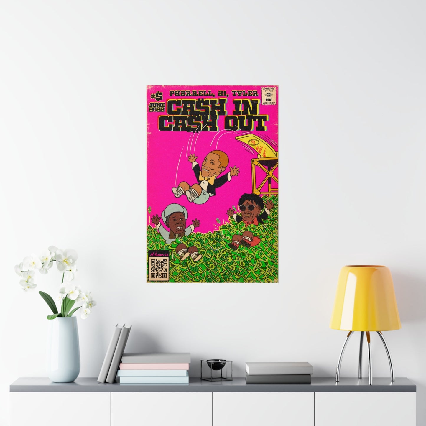 Pharrell, 21 Savage & Tyler - Cash In Cash Out - Vertical Matte Poster