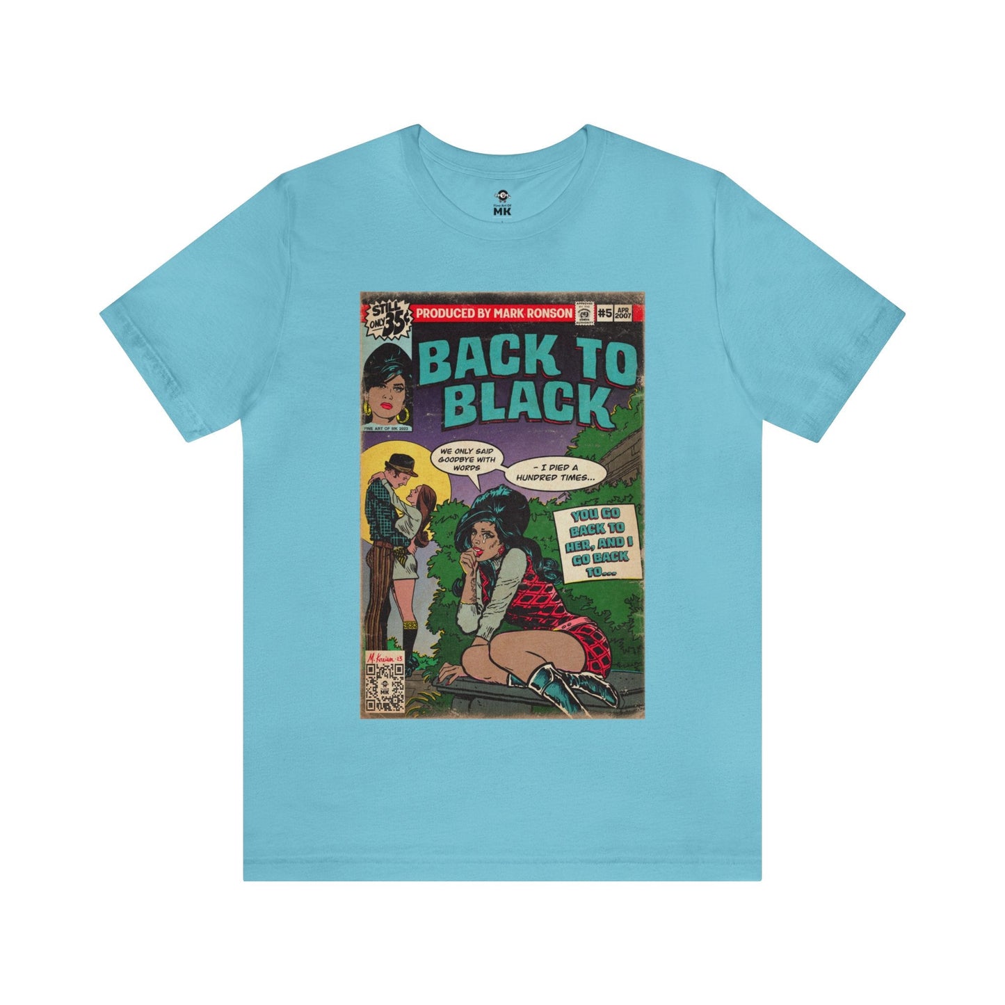 Amy Winehouse - Back to Black - Unisex Jersey Short Sleeve Tee