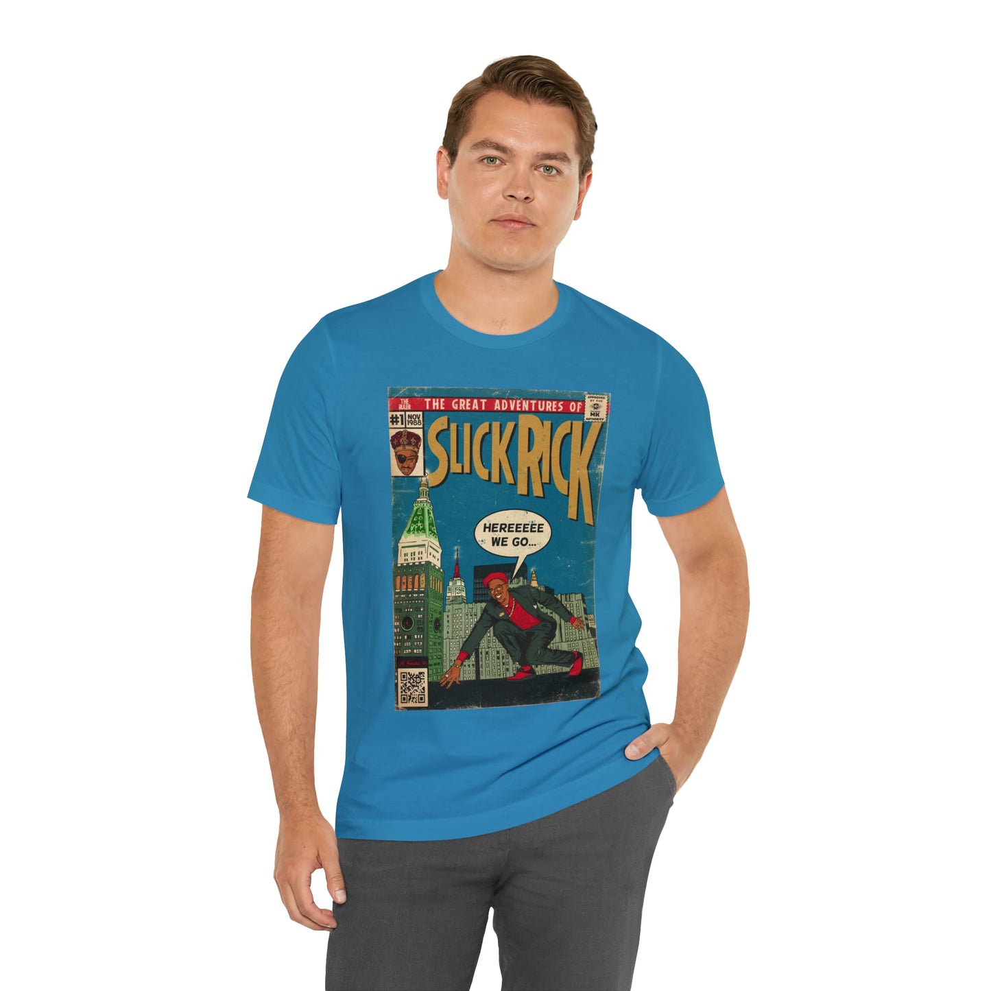 The Great Adventures of Slick Rick - Comic Art - Unisex Jersey Short Sleeve Tee