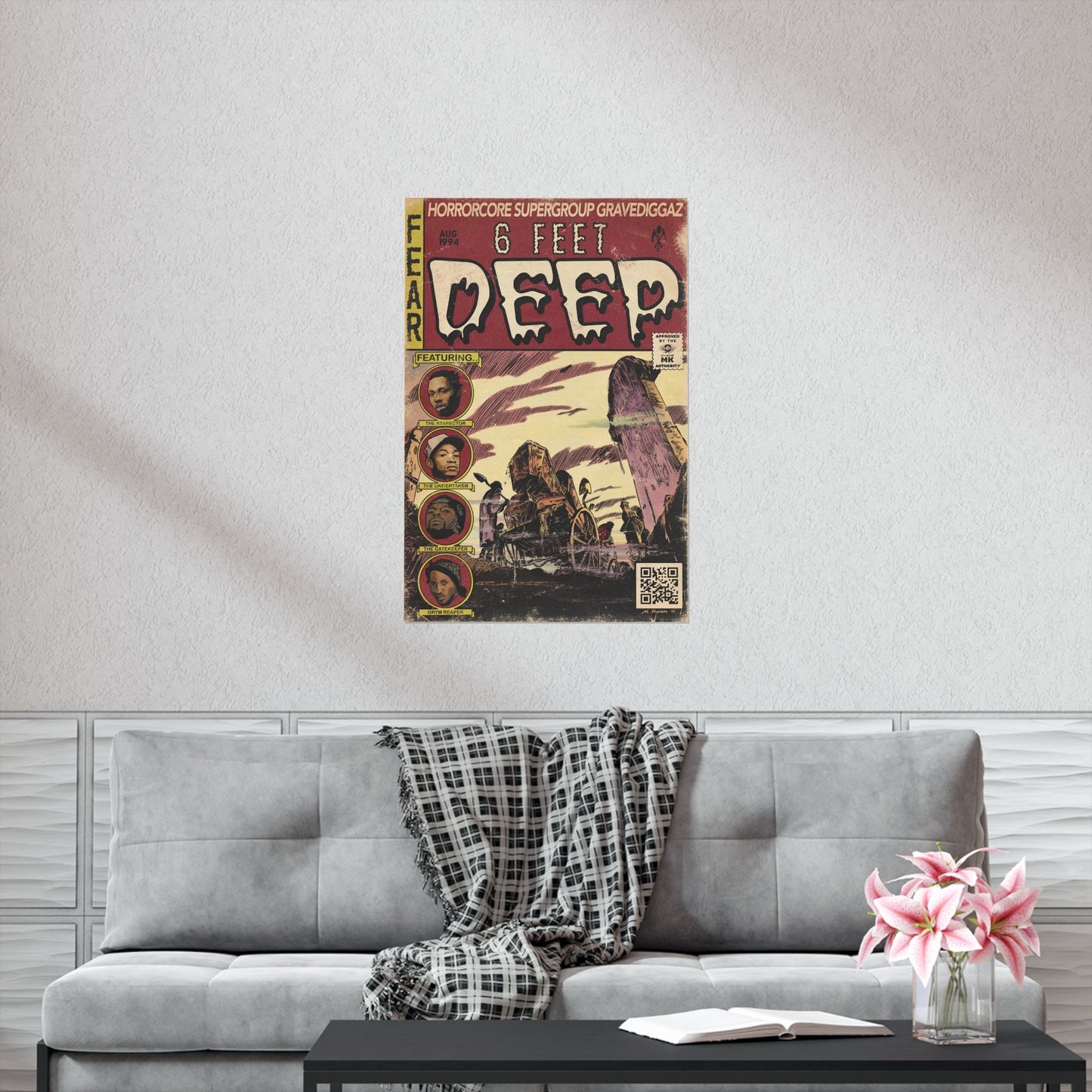 Gravediggaz- 6 Feet Deep - Wu-Tang - Vertical Matte Poster