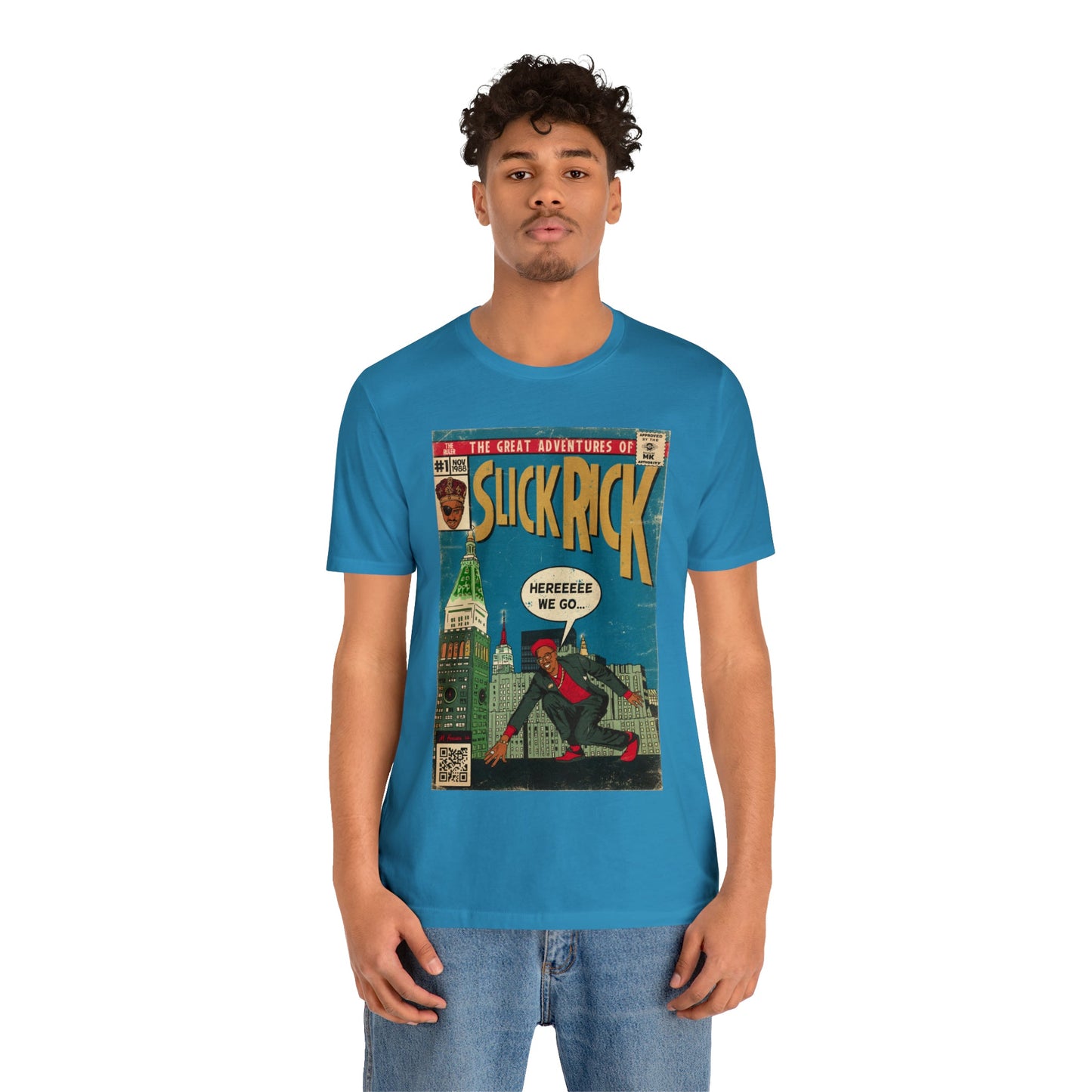 The Great Adventures of Slick Rick - Comic Art - Unisex Jersey Short Sleeve Tee