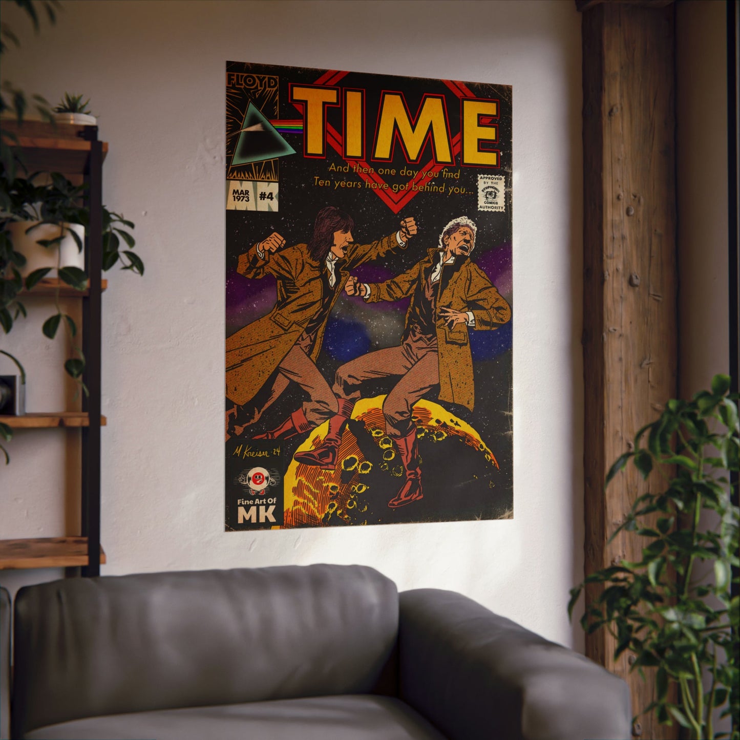 Pink Floyd- Time - Matte Vertical Poster