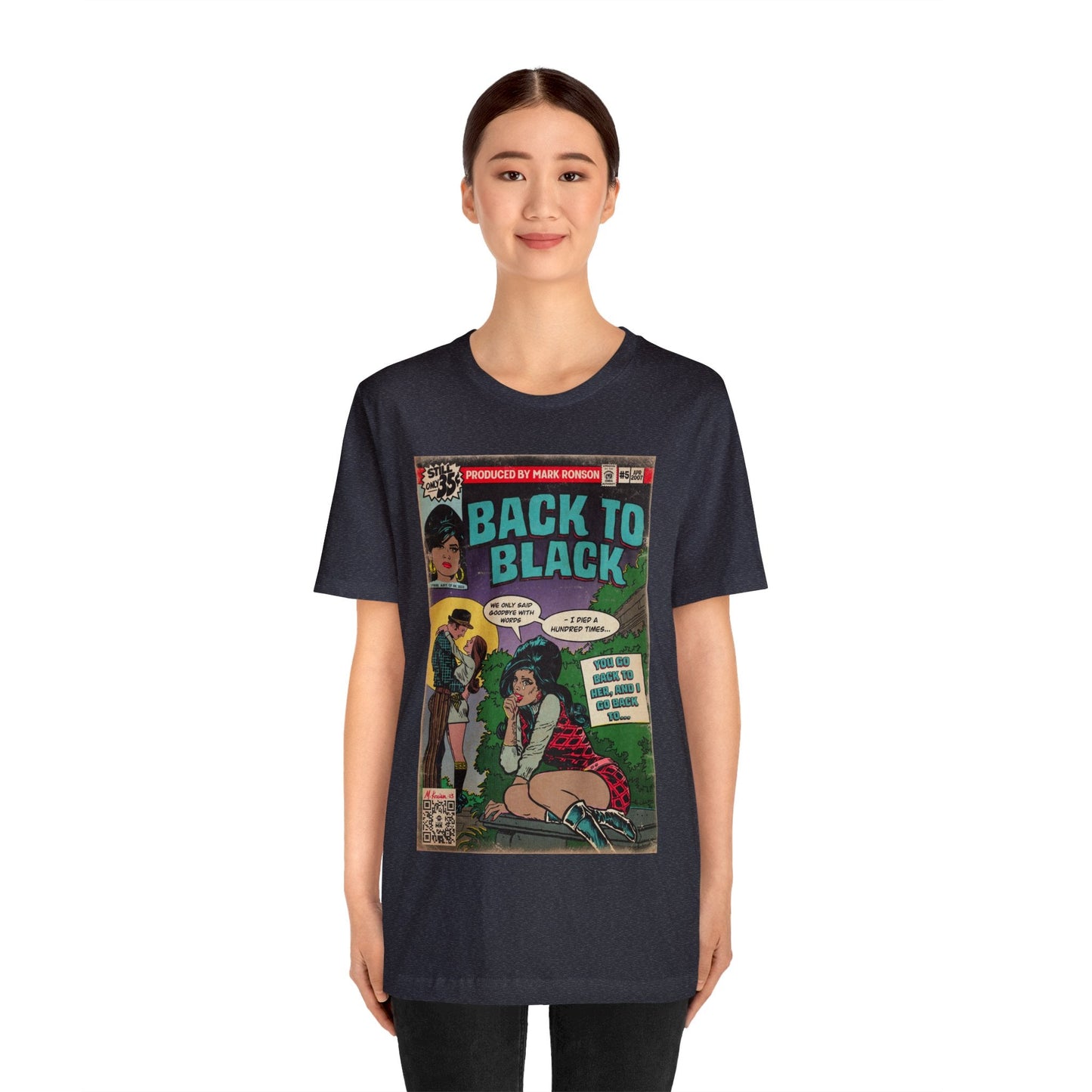 Amy Winehouse - Back to Black - Unisex Jersey Short Sleeve Tee