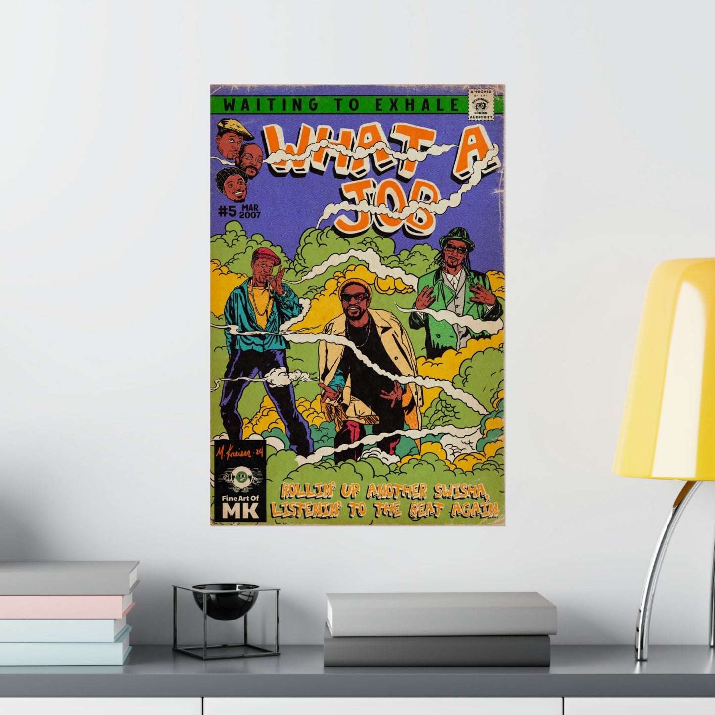 Devin The Dude, Snoop Dogg, Andre 3000 - What A Job -  Matte Vertical Poster