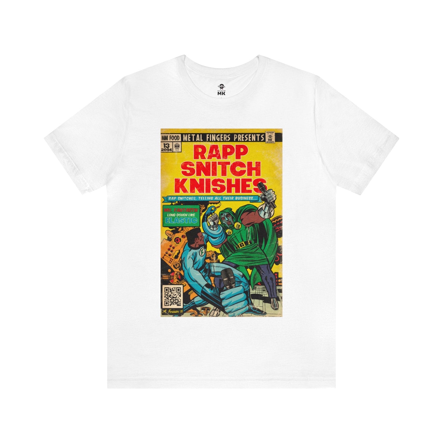 MF DOOM - Rap Snitch Knishes Comic Book Art - Unisex Jersey Short Sleeve Tee