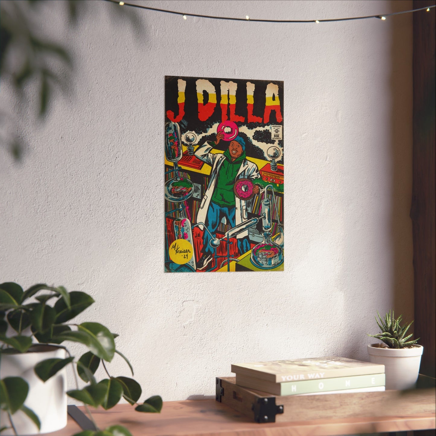 J Dilla - Comic Book Art - Matte Vertical Poster