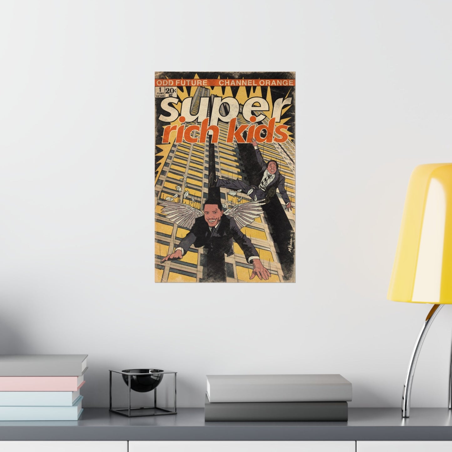 Frank Ocean & Earl Sweatshirt- Super Rich Kids - Vertical Matte Poster