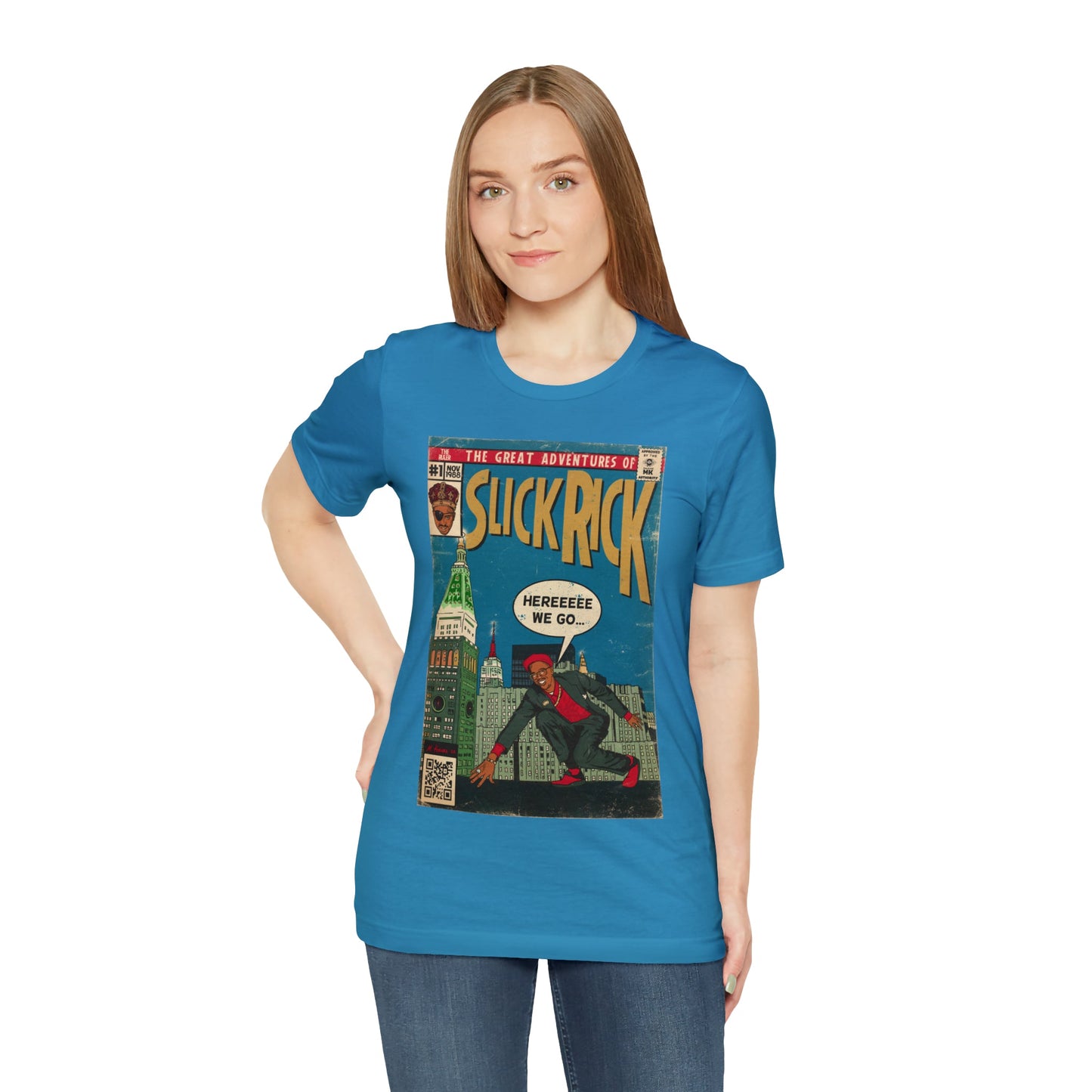 The Great Adventures of Slick Rick - Comic Art - Unisex Jersey Short Sleeve Tee