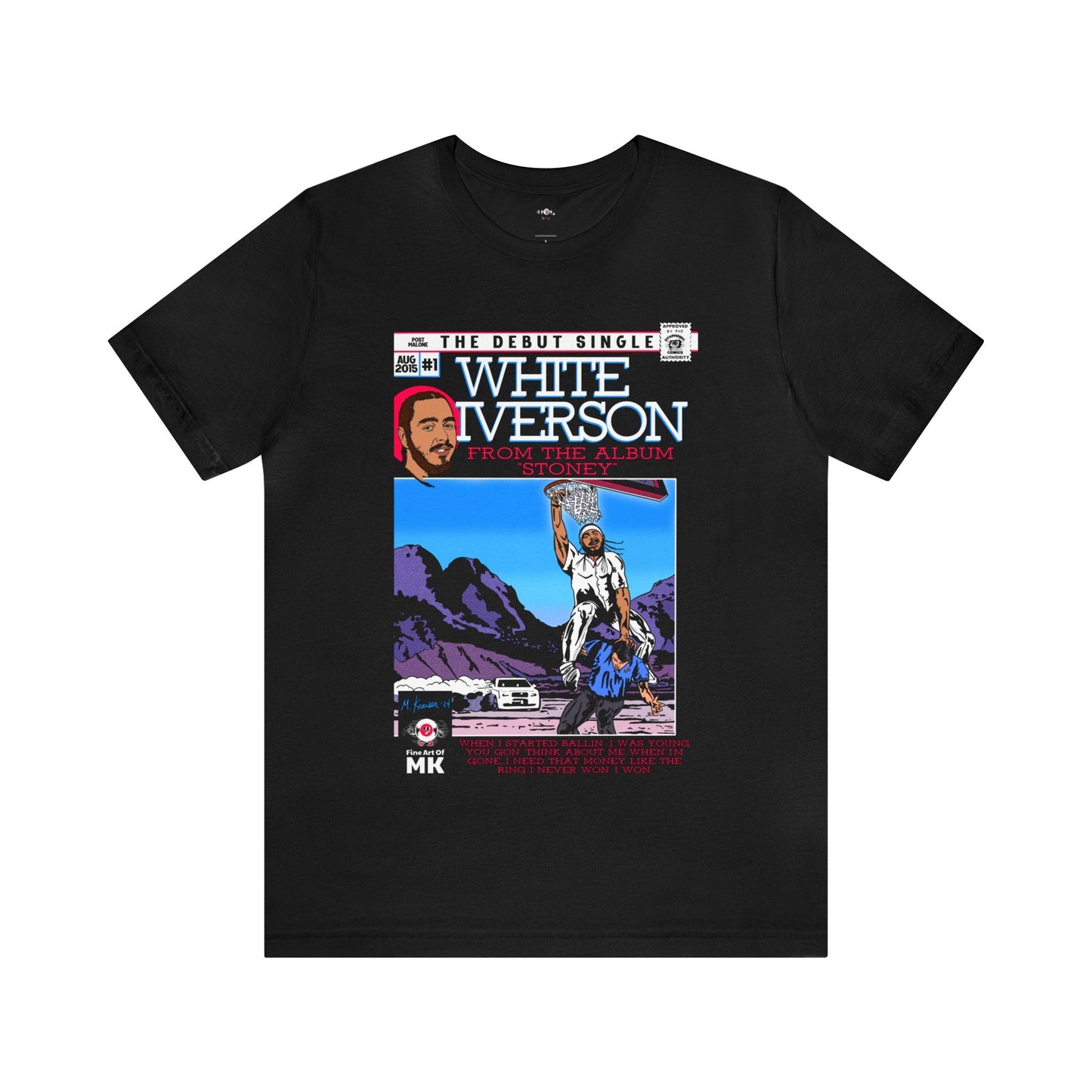 Post Malone - White Iverson -  Unisex Jersey Short Sleeve Tee