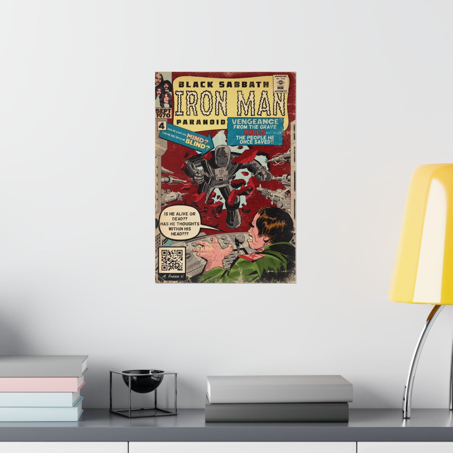 Black Sabbath - Iron Man - Vertical Matte Poster