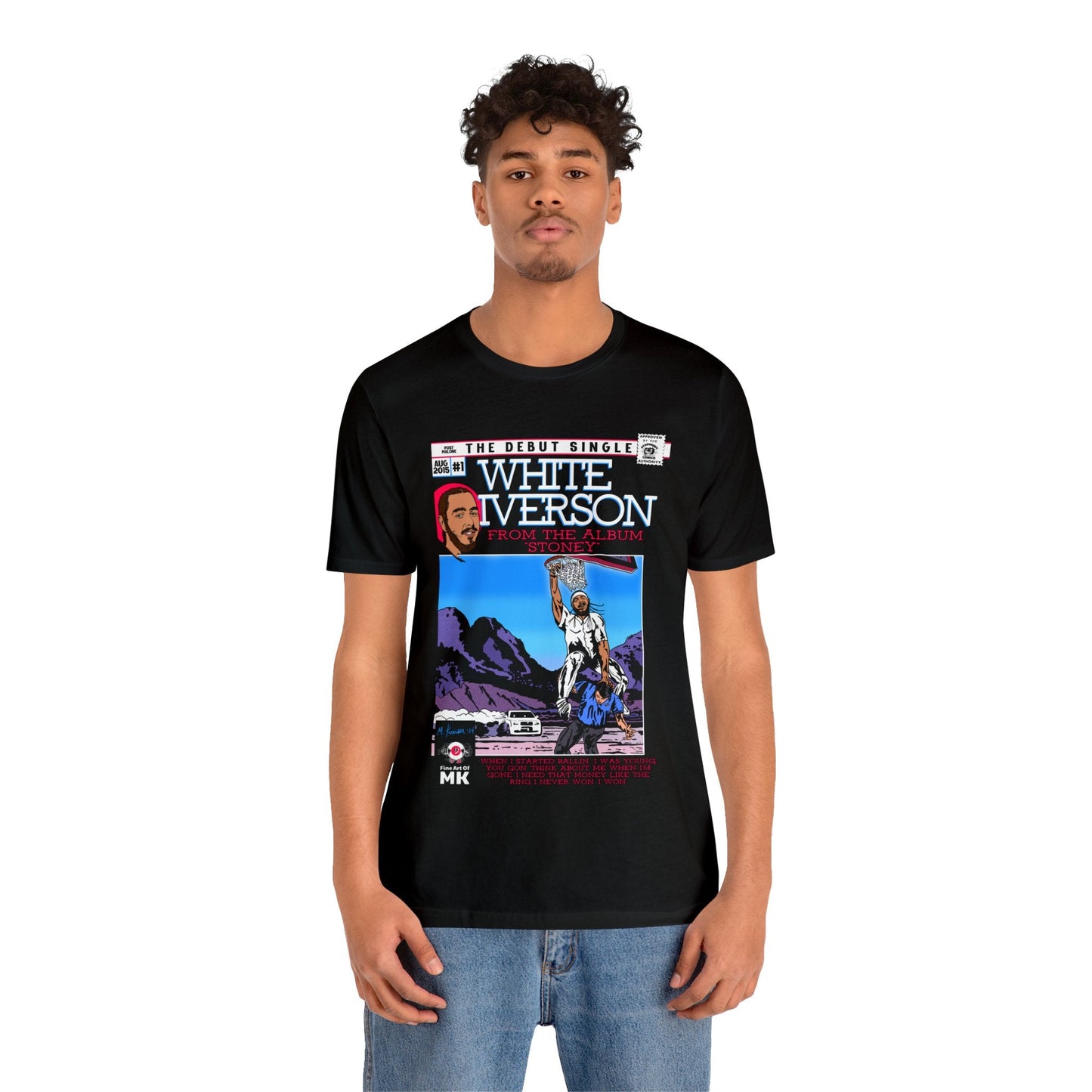 Post Malone - White Iverson -  Unisex Jersey Short Sleeve Tee