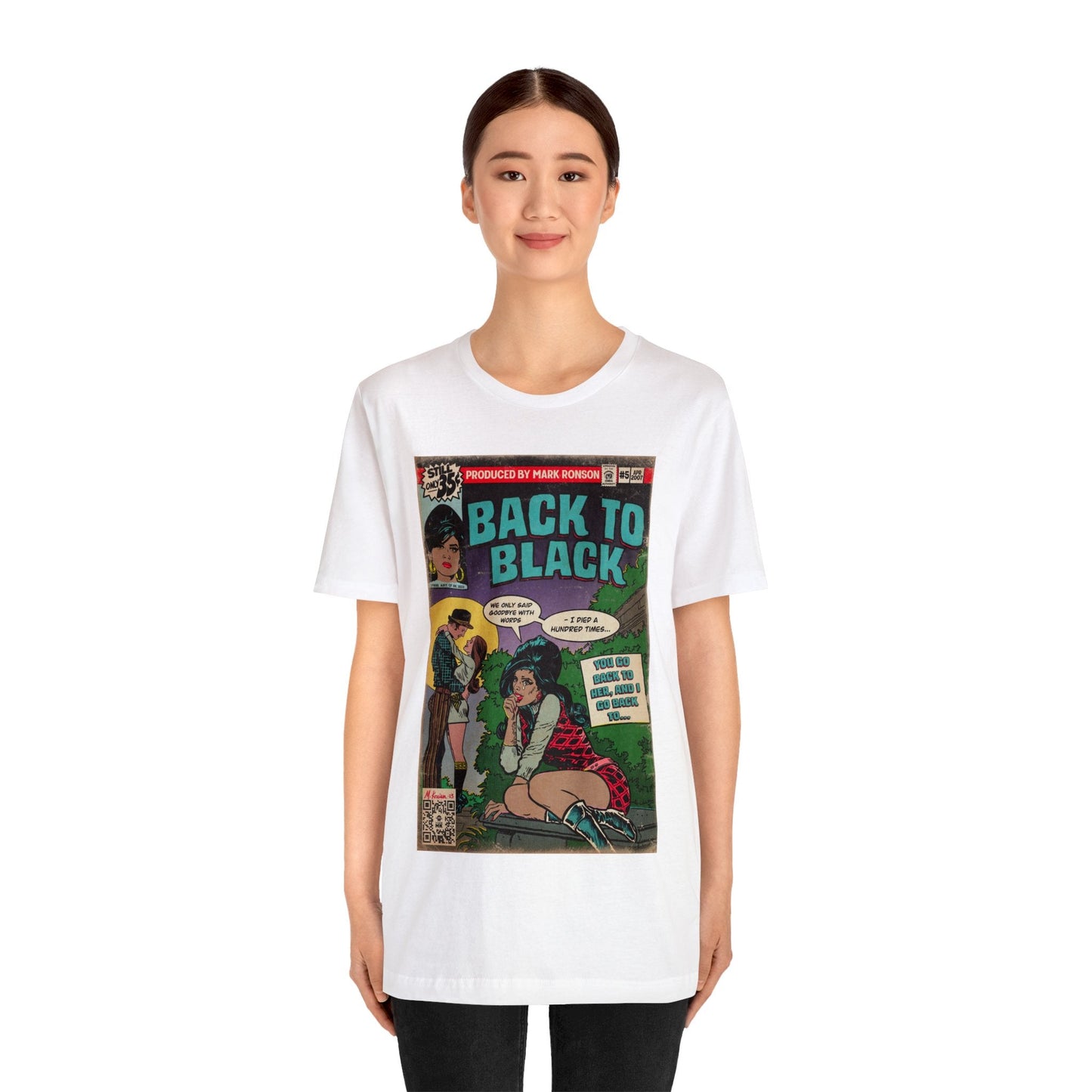 Amy Winehouse - Back to Black - Unisex Jersey Short Sleeve Tee