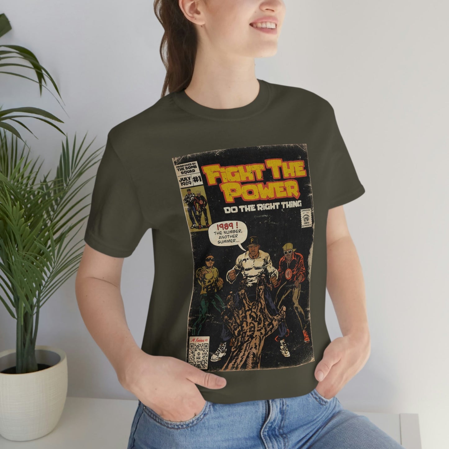 Public Enemy - Fight The Power -  Unisex Jersey Short Sleeve Tee