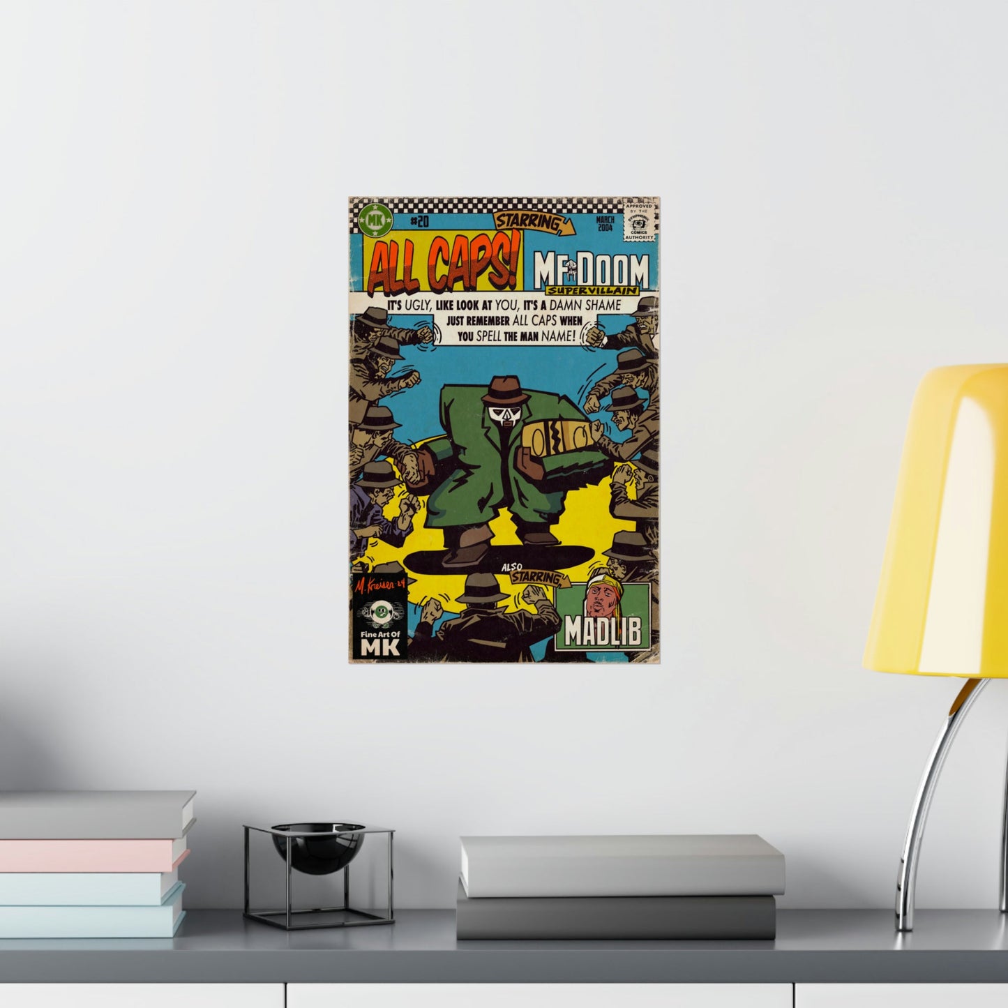 MF DOOM - All Caps - Matte Vertical Posters