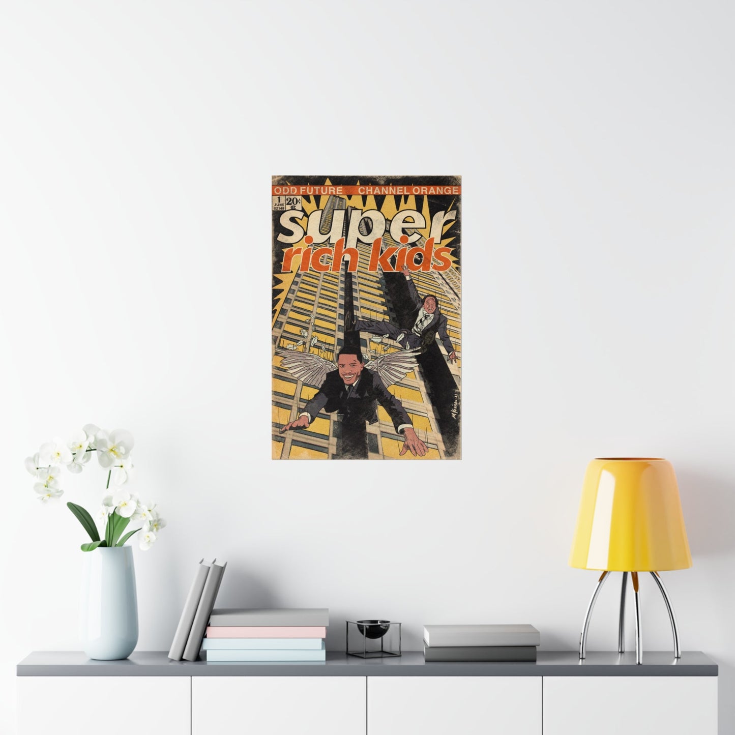 Frank Ocean & Earl Sweatshirt- Super Rich Kids - Vertical Matte Poster