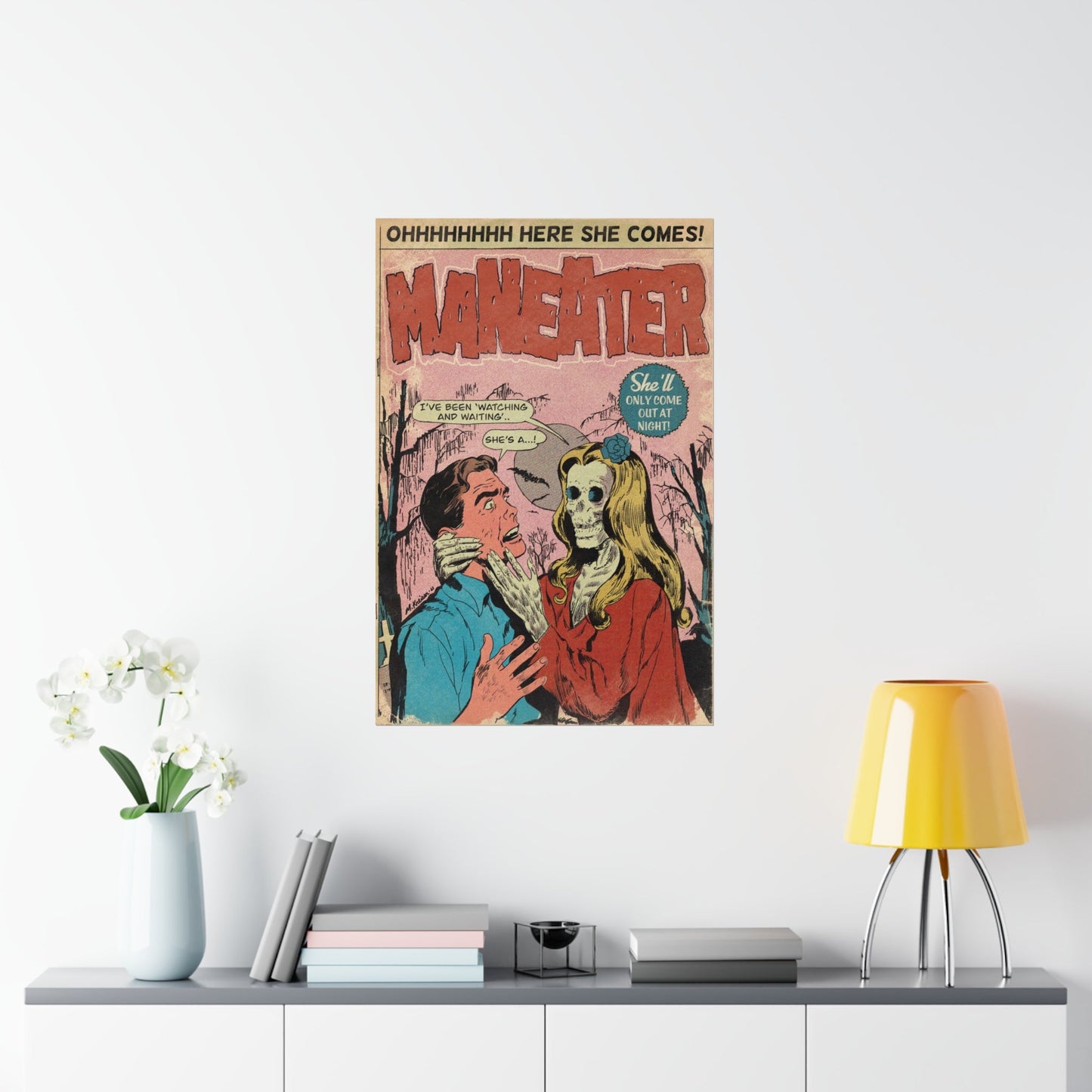 Hall & Oates - Maneater- Vertical Matte Poster