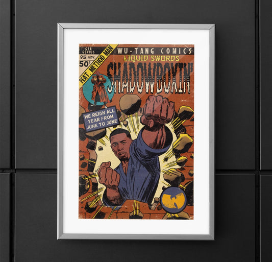 GZA/Genius- Shadowboxin - Method Man - Wu-Tang -Vertical Matte Poster