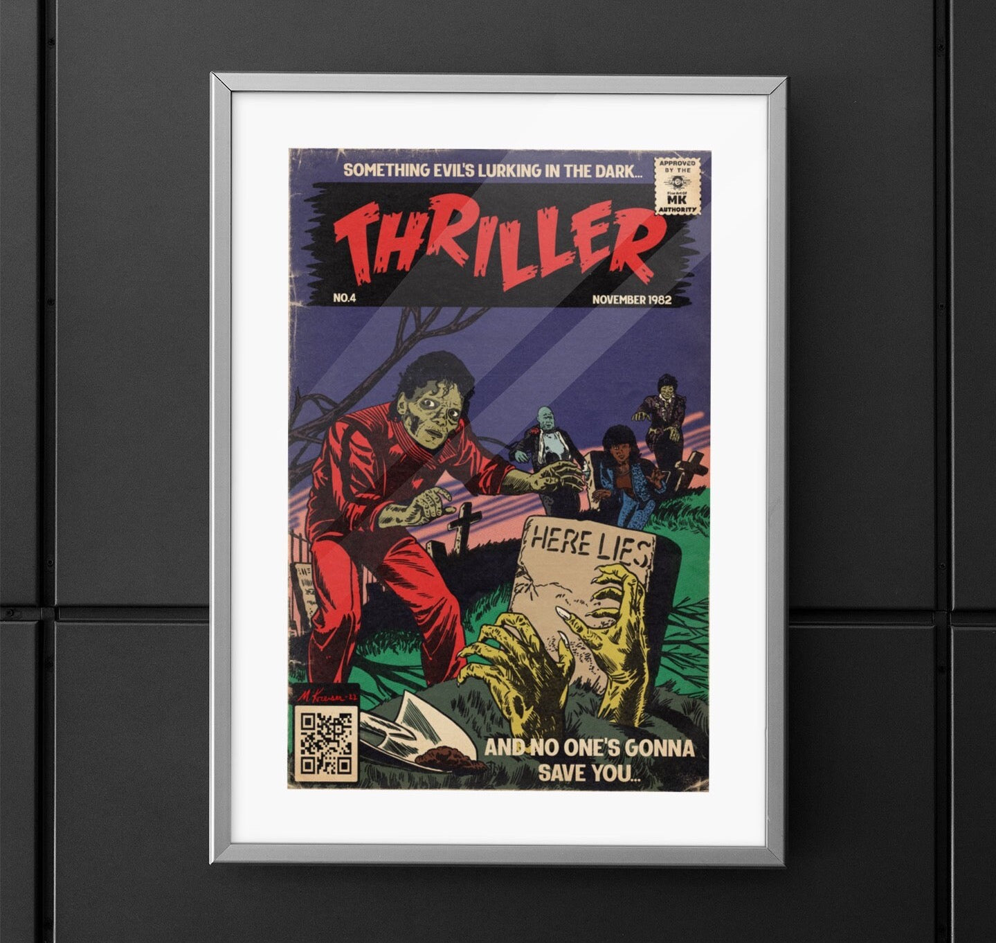 Michael Jackson - Thriller - Vertical Matte Poster