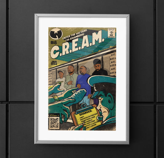 Wu-Tang Clan - C.R.E.A.M - Vertical Matte Poster