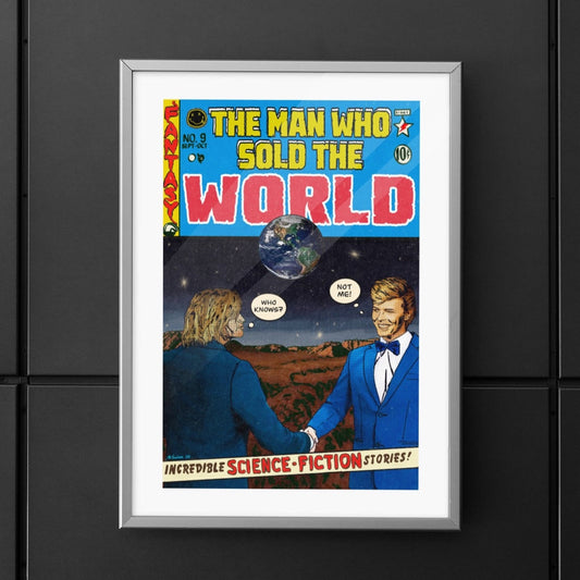 The Man Who Sold The World - Bowie & Cobain - Nirvana - Vertical Matte Posters