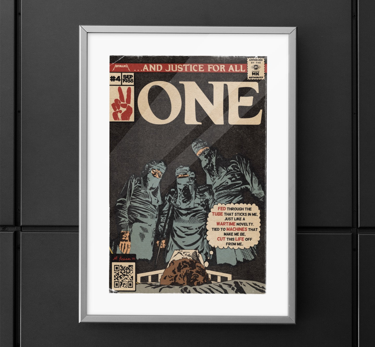 Metallica- One - Johnny Got His Gun - Vertical Matte Poster