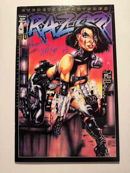 Razor #10 Signed by Greg "DARK ONE" Williams (1994) (High Grade)