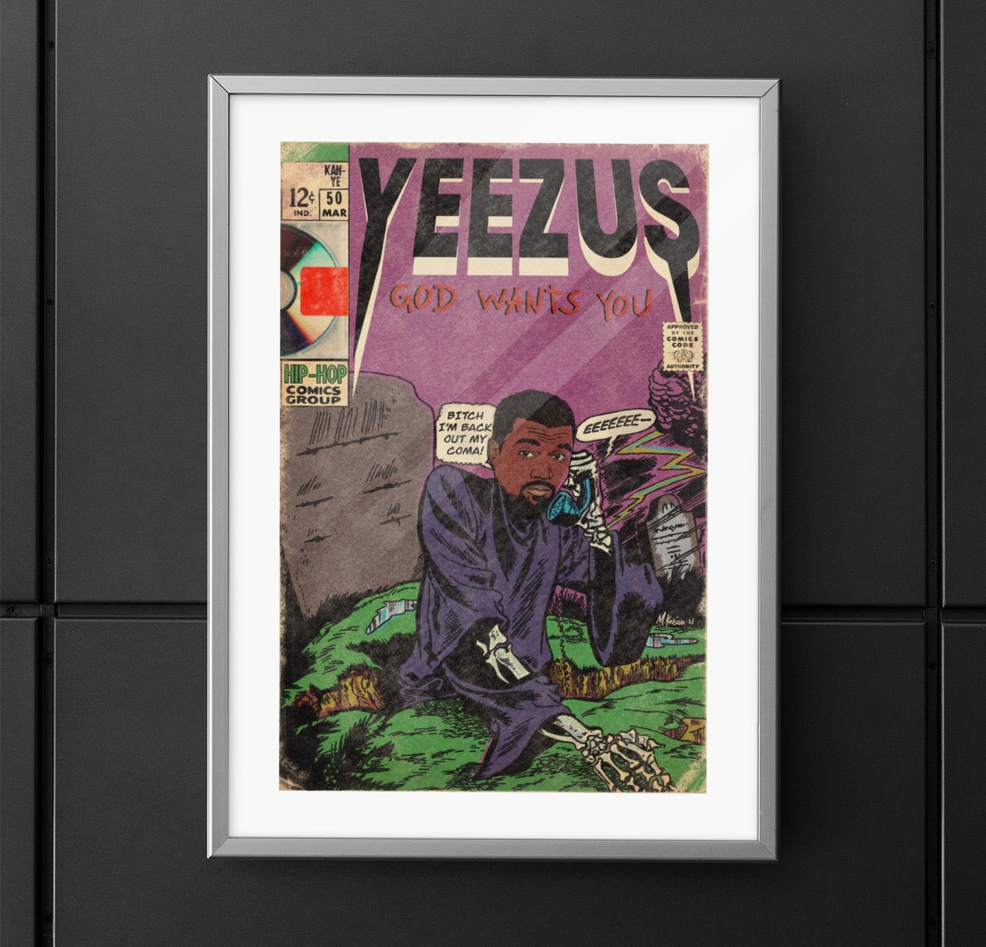 Kanye West - Yeezus - Vertical Matte Poster