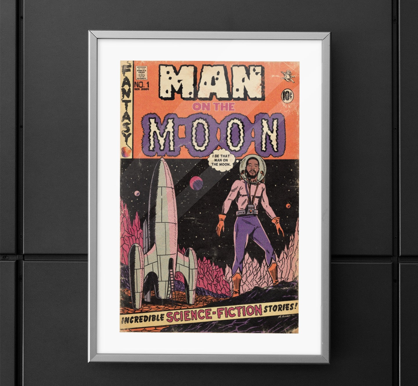 Kid Cudi - Man On The Moon - Vertical Matte Poster